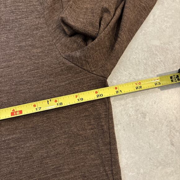 Hugo Boss Handcrafted Wool/Silk Brown Sweater Men’s Sz XL Pullover Knit Flaw* - Picture 7 of 11